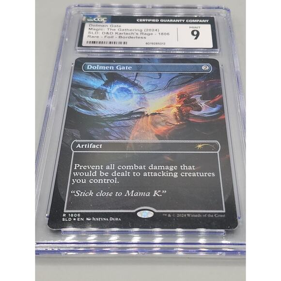 Dolmen Gate, D&D Secret Lair, Foil Borderless Art, MTG CGC 9 Mint - Picture 4 of 5